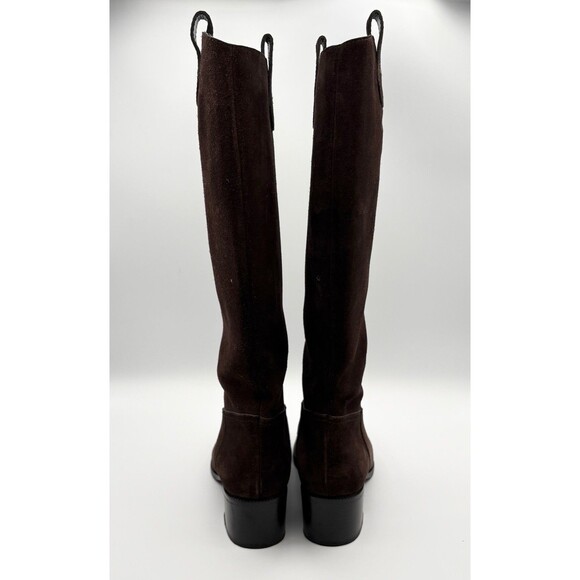 Gucci Brown Suede Knee High Western Boots Riding Boots Sz EU 36 6 - Picture 7 of 11